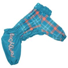FOR MY DOGS дождевик для собак Клетка голубой для мальчиков 482SS-2020 M (B2)