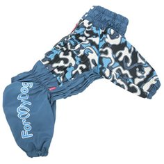 FOR MY DOGS дождевик для собак Камуфляж синий для мальчиков 487SS-2020 M (B3)
