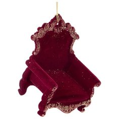 Украшение елочное Lefard Трон 8,6х6,6 см, высота 11 см,красный с золотом (865-467)