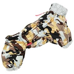 FOR MY DOGS дождевик для собак камуфляж/золото для мальчиков 356SS-2019 M (10)