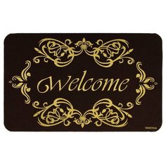 Коврик придверный "Welcome" ажурный 50*80см, "VORTEX" / 18 (24257)