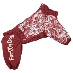 FOR MY DOGS дождевик для собак бордо для девочек 393SS-2019 F (A1)