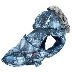 FOR MY DOGS попона для собак Джинс синяя FW786-2019 (16)