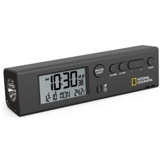 Часы Bresser National Geographic World Time с термометром и фонариком