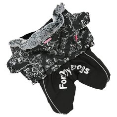FOR MY DOGS комбинезон для собак черный для мальчиков FW530-2018 M (16)