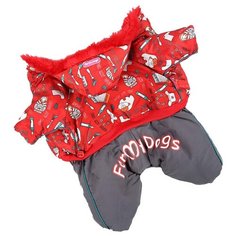 FOR MY DOGS комбинезон для собак красный для девочек FW237-2014 AF (8)