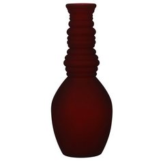 Стеклянная ваза ГРАНАДА, матовая, бордовая, 30х12 см, Edelman 1050762