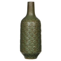 Ваза-бутыль ВЭРД, керамика, 23х9 см, Edelman 1006513