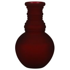 Стеклянная ваза ГРАНАДА, матовая, бордовая, 24х14 см, Edelman 1050761
