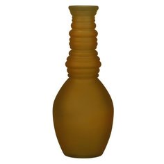 Стеклянная ваза ГРАНАДА, матовая, охра, 30х12 см, Edelman 1050776