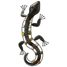 Настенное интерьерное украшение САЛАМАНДРА, металл, 51х29 см Boltze