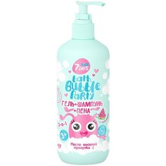 7DAYS Гель+шампунь+пена 3-в-1 ПОСЛЕ ВЕСЕЛОЙ ПРОГУЛКИ с Арбузом BATH BUBBLE PARTY KIDS, 400 мл