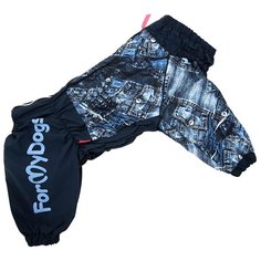 FOR MY DOGS дождевик для собак синий для мальчиков 397SS-2019 M (B1)
