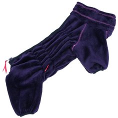 FOR MY DOGS комбинезон для собак плюш темно-фиолетовый для девочек FW950-2020 F (14)