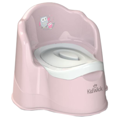 Горшок Kidwick "Королевский" (розовый/темно-розовый/белый с крышкой)