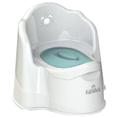 Горшок Kidwick "Королевский" (белый/бирюзовый с крышкой)