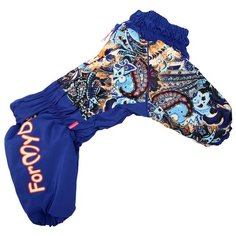 FOR MY DOGS комбинезон для собак синий для девочек FW780-2019 F (A0)