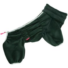 FOR MY DOGS комбинезон для собак плюш темно-зеленый для мальчиков FW950-2020 M (10)