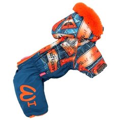 FOR MY DOGS комбинезон для собак синий/оранжевый для мальчиков FW685-2019 M (10)