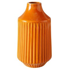 Керамическая ваза ОЛИВИЯ, оранжевая, 20 см Boltze
