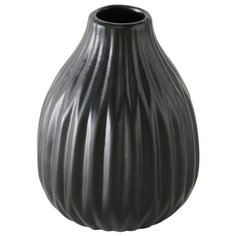 Ваза керамическая ЭСКО, чёрная, 12 см Boltze