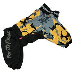 FOR MY DOGS комбинезон для собак черно/желтый для девочек FW898-2020 F (C2)
