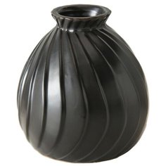 Керамическая ваза ЗАЛИНА, чёрная, 11х11 см, Boltze 1019192-9828611