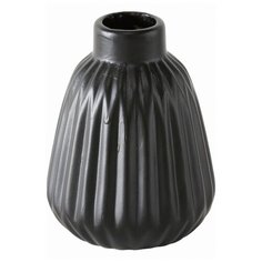 Керамическая ваза ЭСКО, чёрная, 12 см Boltze
