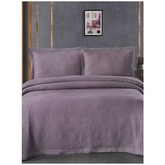 Покрывало Arya Жаккард с Кружевом 160X220 Paisley Сливовый