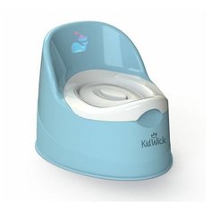 Горшок Kidwick "Гранд" (голубой/белый с белой крышкой)