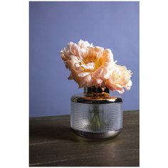 KARE Design Ваза Los Angeles, коллекция "Лос-Анджелес" 20*19*20, Стекло, Золотой