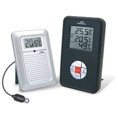 ЭЛЕКТРОННЫЙ ЦИФРОВОЙ ТЕРМОМЕТР - ГИГРОМЕТР С РАДИОДАТЧИКОМ WENDOX W4580 BLACK