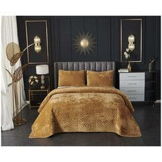 Покрывало с наволочками Sofi de Marko Фернанд (Горчичное) 240х260