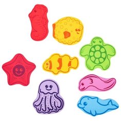 Набор игрушек для ванны «Учим морских животных»: фигурки-стикеры из EVA, 8 шт. Сима ленд