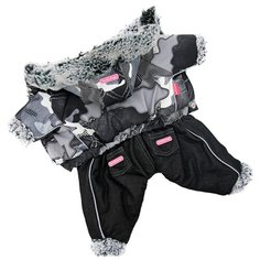 FOR MY DOGS комбинезон для собак черный для мальчиков FW703-2019 M (16)