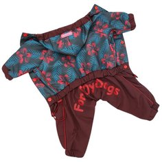 FOR MY DOGS дождевик для собак коричневый для девочек 444SS-2020 F (12)