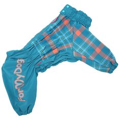 FOR MY DOGS дождевик для собак Клетка голубой для мальчиков 482SS-2020 M (B1)