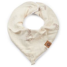 "16016, Нагрудный фартук Happy Baby муслиновый с держателем, milky"