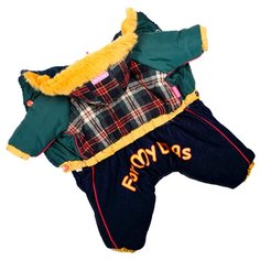 FOR MY DOGS комбинезон для собак Клетка синий для мальчиков FW242-2014 M (10)