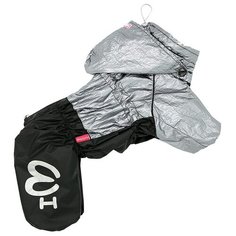 FOR MY DOGS дождевик для собак черный/серебро для мальчиков FW510-2018 M (12)