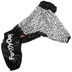 FOR MY DOGS дождевик для собак Лео черный для девочек 472SS-2020 F (B1)