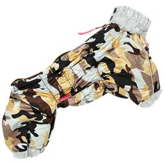 FOR MY DOGS дождевик для собак камуфляж/золото для мальчиков 356SS-2019 M (12)