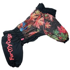 FOR MY DOGS комбинезон для собак Листья черный для мальчиков FW754-2019 M (B3)