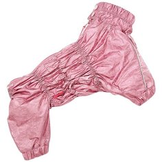 FOR MY DOGS дождевик для собак розовый металлик для девочек 439SS-2020 F (22)