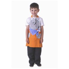 Карнавальный костюм для детей Вини Фартук Котик детский, 110-116 см