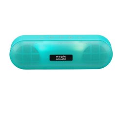 Колонка с Bluetooth 5.0 Magic Acoustic SK1019GN, Evolution, USB, FM-радио, Светодиодная подсветка, размер 209х69,8х63,8 мм, 2х5 Вт, зелёный