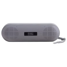 Колонка с Bluetooth 5.0 Magic Acoustic SK1019GY, Evolution, USB, FM-радио, Светодиодная подсветка, размер 209х69,8х63,8 мм, 2х5 Вт, серый