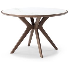 Стол Tango 120, светлая керамика/орех I Modern