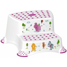 Детский стульчик-подставка двойной с антискользящей функцией Keeeper igor "hippo"