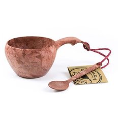 Финская чашка-кукса Kupilka 21 с чайной ложкой, Cranberry